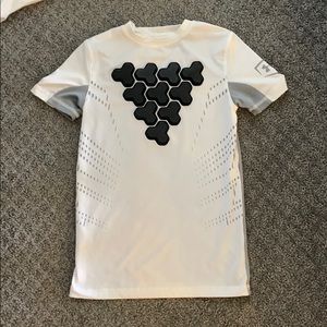 Under Armour youth chest guard white shirt